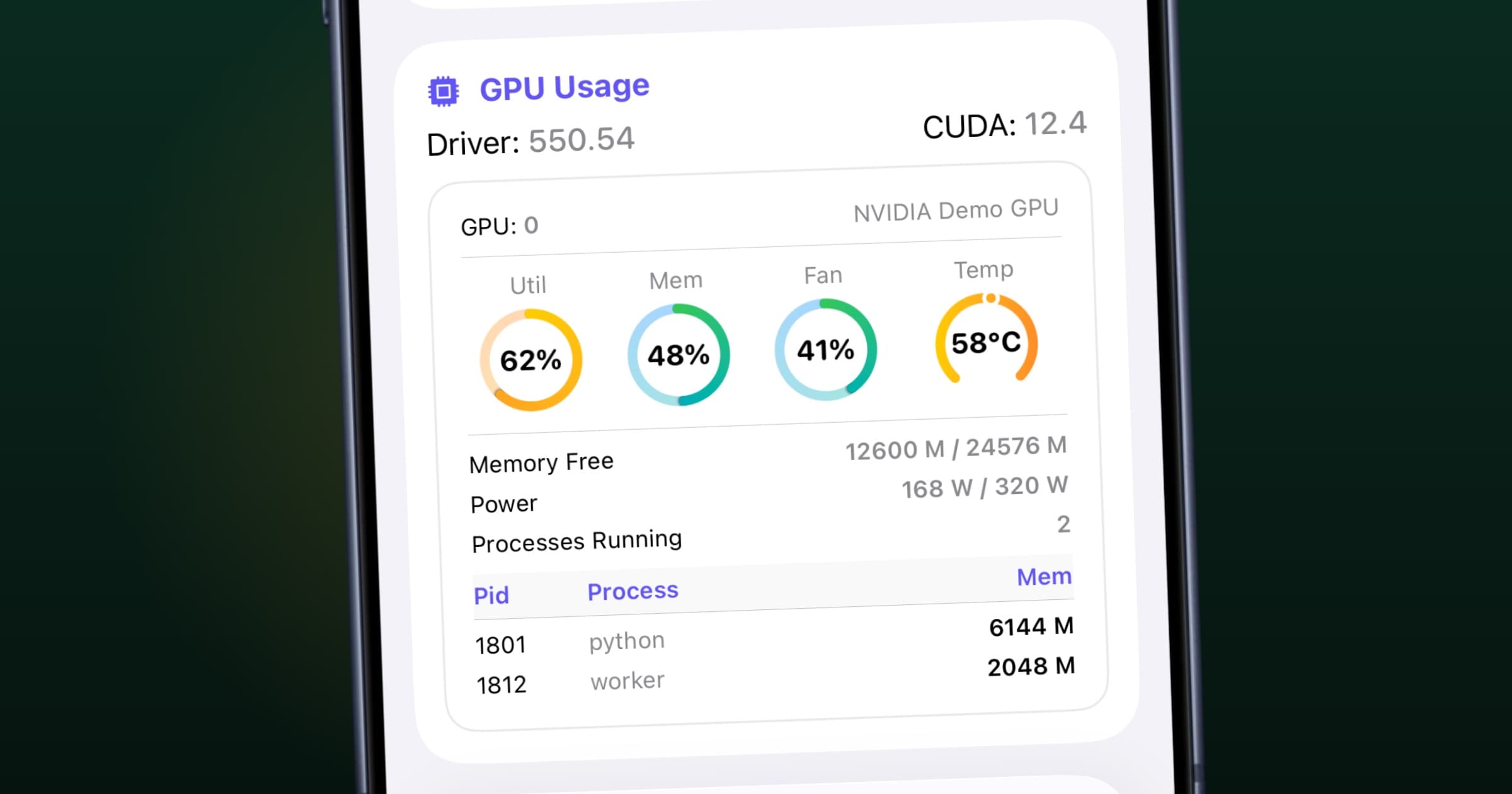 怎么在 iPhone 上看一眼 GPU 服务器