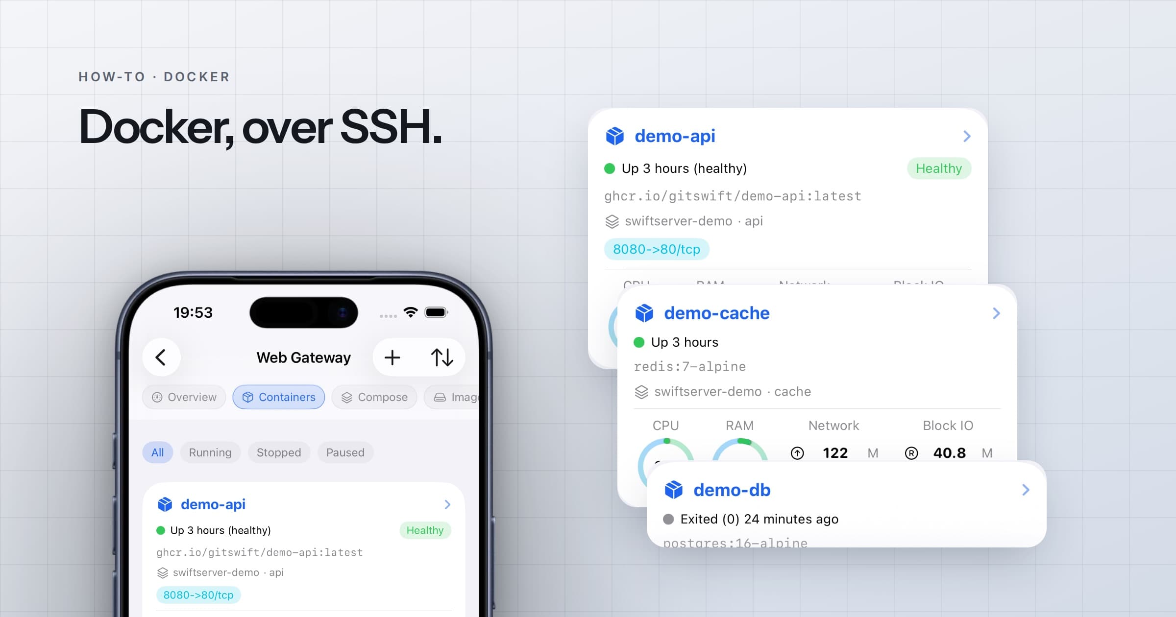 不暴露 API，怎么在手机上管理 VPS 上的 Docker